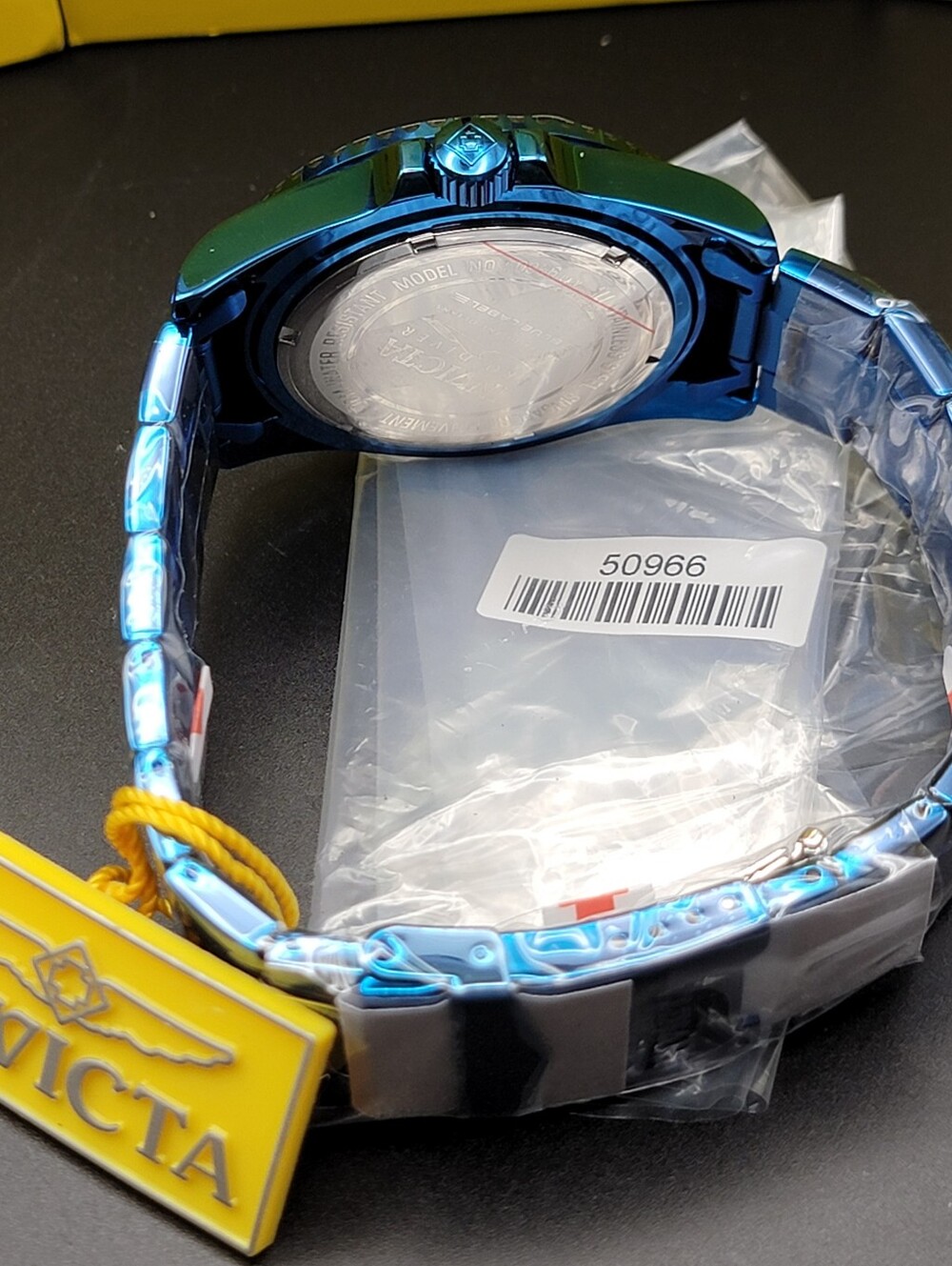 Invicta ⌚️ Pro Diver Kromatyk 43mm Blue Steel Watch Gradient Green Dial 50966 - Picture 10 of 11